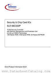 SLE66C322P datasheet pdf Infineon