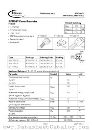 SPP70N10L datasheet pdf Infineon