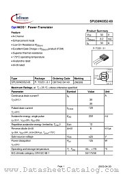 SPU30N03S2-08 datasheet pdf Infineon