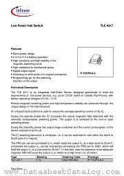 TLE4917 datasheet pdf Infineon