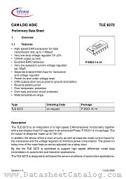 TLE6272G datasheet pdf Infineon