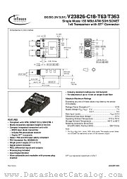 V23826-C18-T363 datasheet pdf Infineon