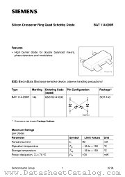 BAT114-099R datasheet pdf Infineon