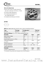 BAT60B datasheet pdf Infineon