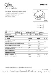 BAT64-07W datasheet pdf Infineon