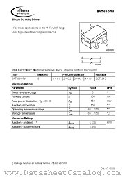 BAT68-07W datasheet pdf Infineon