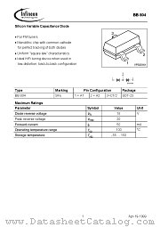 BB804 datasheet pdf Infineon