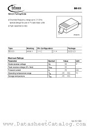 BB833E6654 datasheet pdf Infineon