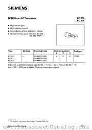 BC639 datasheet pdf Infineon