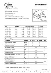 BC808W datasheet pdf Infineon