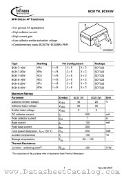BC818-25W datasheet pdf Infineon