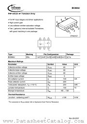 BC856U datasheet pdf Infineon