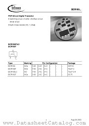 BCR189FE6327 datasheet pdf Infineon