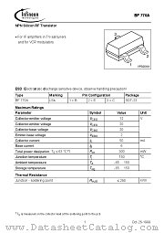BF770A datasheet pdf Infineon