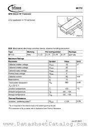 BF772 datasheet pdf Infineon