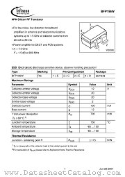 BFP196W datasheet pdf Infineon