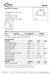 BFP540F datasheet pdf Infineon