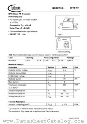 BFP540F datasheet pdf Infineon