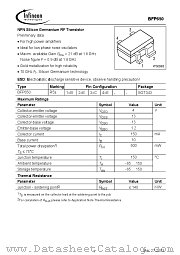 BFP650E6327 datasheet pdf Infineon