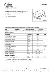 BFR182 datasheet pdf Infineon