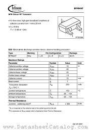 BFR949T datasheet pdf Infineon