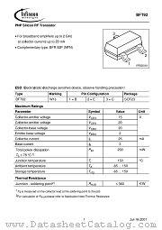 BFT92 datasheet pdf Infineon