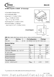 BGA420 datasheet pdf Infineon