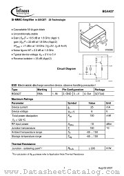 BGA427 datasheet pdf Infineon
