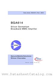 BGA614 datasheet pdf Infineon
