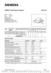BSP135TE6906 datasheet pdf Infineon