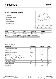BSP171 datasheet pdf Infineon