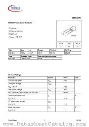 BSS296 datasheet pdf Infineon