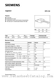 BTS130 datasheet pdf Infineon