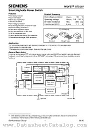 BTS307 datasheet pdf Infineon