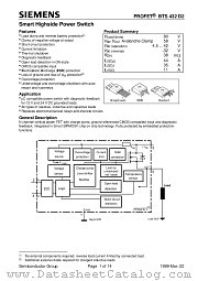 BTS432-D2E3043 datasheet pdf Infineon