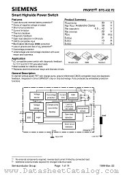 BTS432-F2E3062A datasheet pdf Infineon