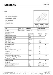 BUP212 datasheet pdf Infineon