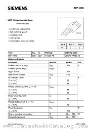 BUP400-D datasheet pdf Infineon