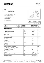 BUP401 datasheet pdf Infineon