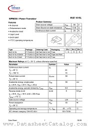 BUZ101SLE3044A datasheet pdf Infineon