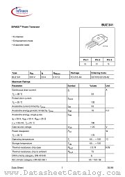 BUZ341 datasheet pdf Infineon