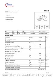 BUZ345 datasheet pdf Infineon