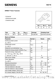 BUZ70 datasheet pdf Infineon