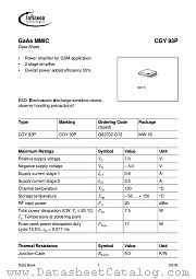 CGY93P datasheet pdf Infineon