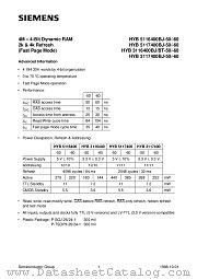 HYB3116400BJ-50 datasheet pdf Infineon