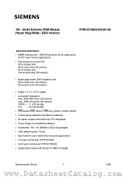 HYM321005GS-50 datasheet pdf Infineon