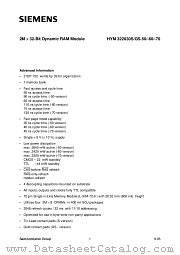 HYM322030S-70 datasheet pdf Infineon