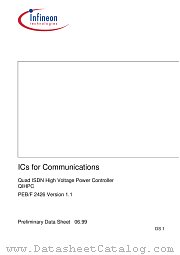 PEF2426-HV1.1 datasheet pdf Infineon