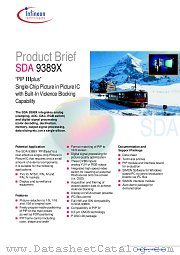 SDA9389XGEG datasheet pdf Infineon