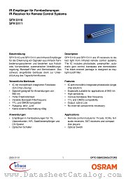 SFH5110-33 datasheet pdf Infineon